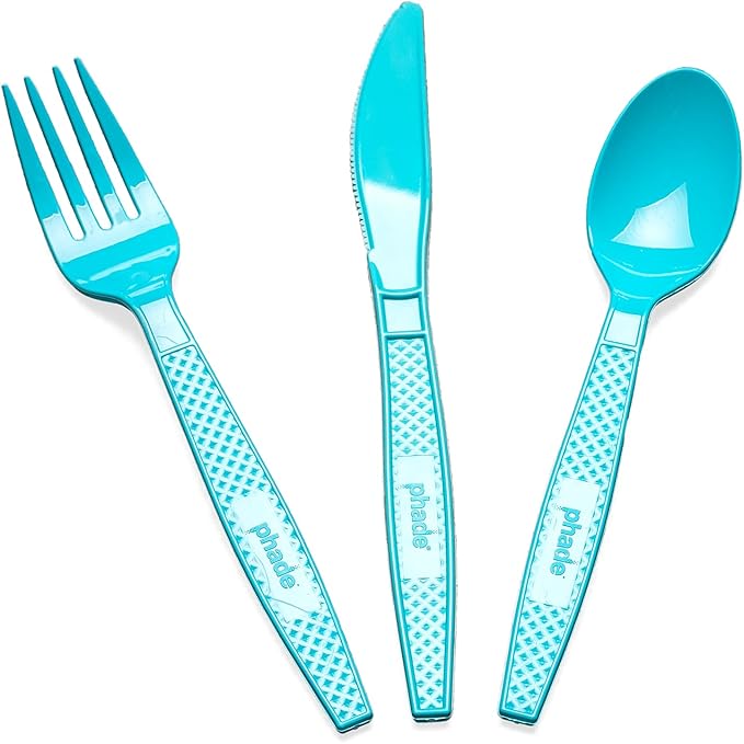 phade 100% Compostable Cutlery Set ??675 Utensils - BPI Certified Forks, Knives & Spoons in Wrapped Compostable Packaging, 6.1??.1 Inch Sustainable Disposable Utensils ??Made in USA