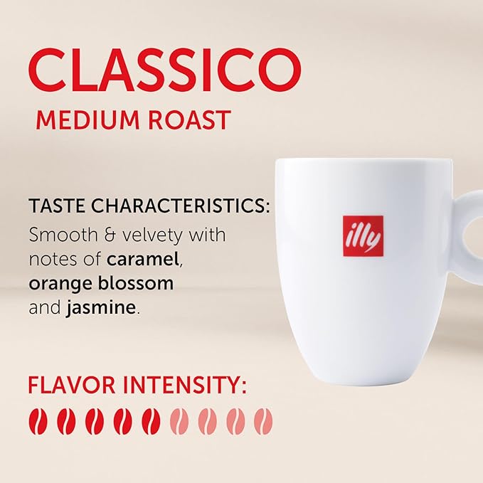 illy Instant Coffee- 100% Arabica Coffee ??Classico Medium Roast - Notes Of Caramel, Orange Blossom & Jasmine - Easy Preparation - Convenient Coffee Instant Format - Roasted In Italy ??3.3 Ounce