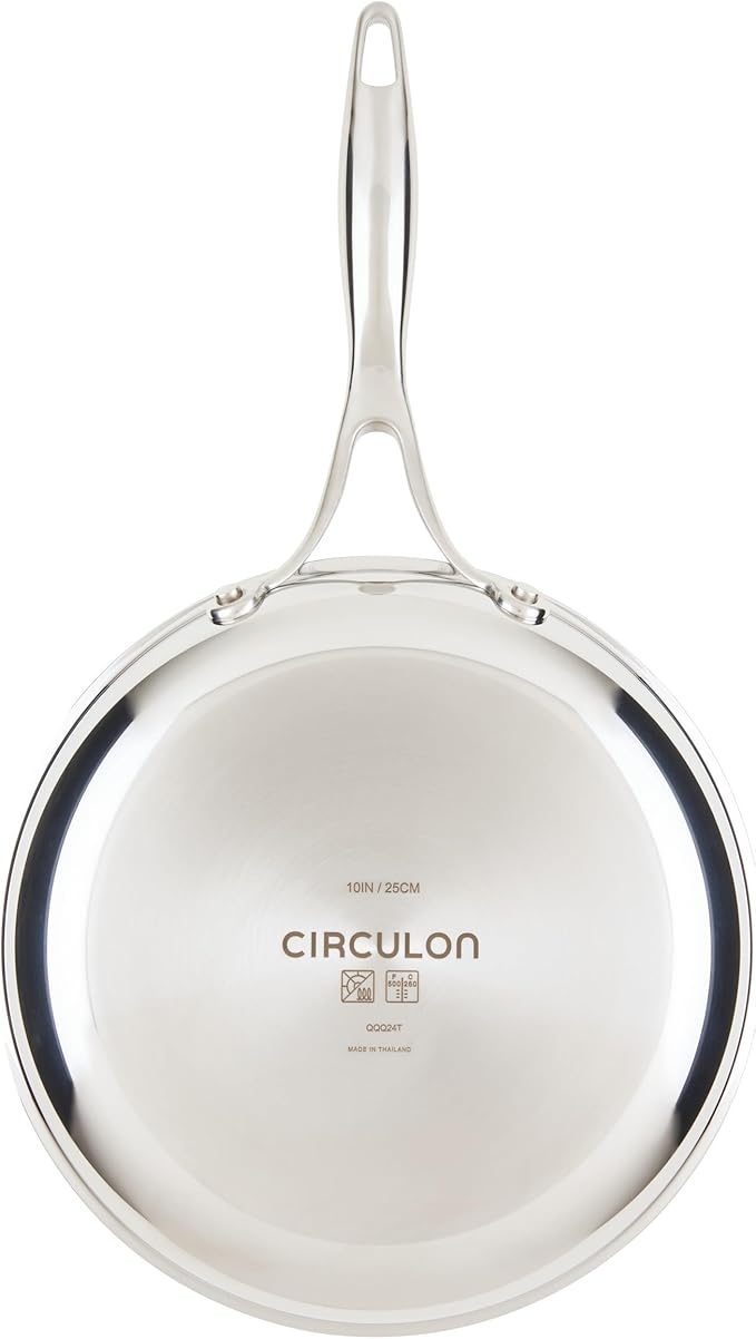 Circulon C1 Series Stainless Steel Nonstick Cookware Set - 11-Piece ??Induction Pots & Pans Set with ScratchDefense, Metal Utensil Safe