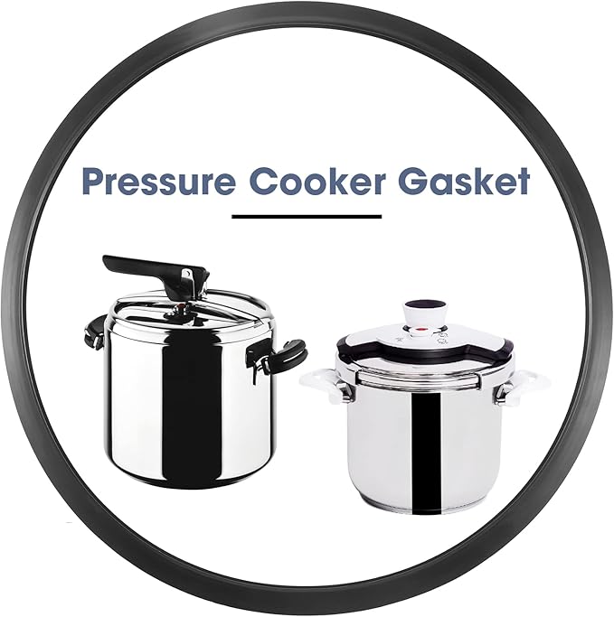 S-9882 Pressure Canner Gasket, Food-Grade Silicone Pressure Cooker Sealing Ring Fits 12/16/22QT Mirro Model M-0512 / M-0522 / M-0312 / M-0406 / M-0416 / M-0526 / M-0622,2 Pack