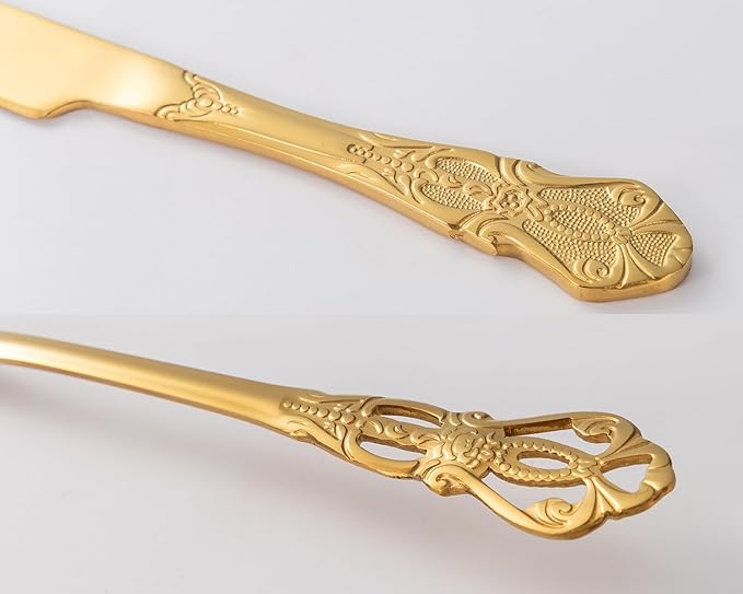 Cake Cutting Set for Wedding, Gold Wedding Cake Knife and Server Set, 4 Pieces pizza spatula and Knife with Forks for Engagements, Anniversaries