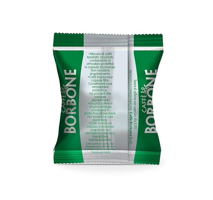 Caff챔 Borbone Decaffeinated Nespresso Compatible Espresso Coffee Pods, 50 Count Espresso Pods