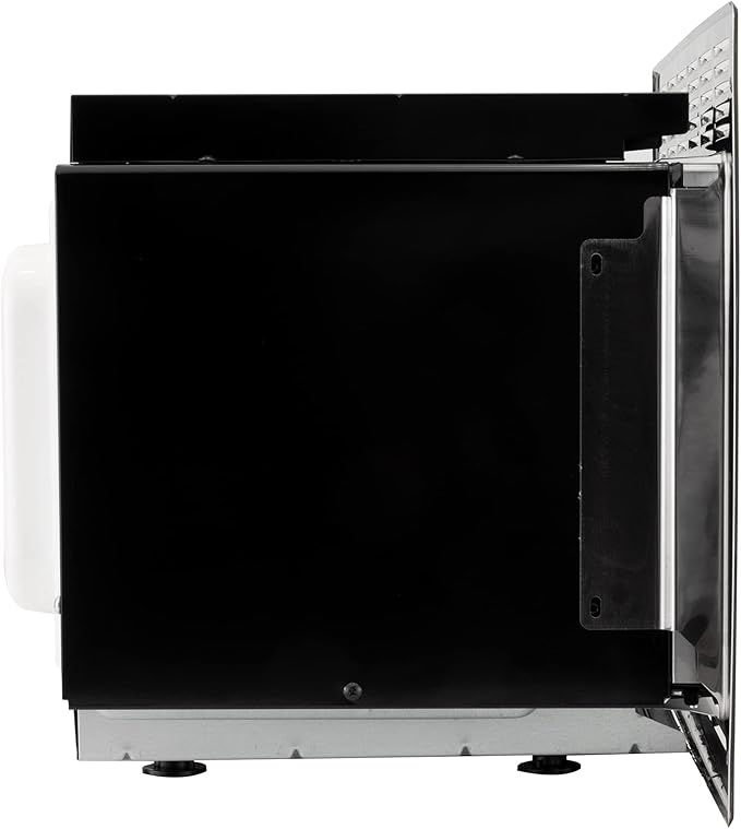 RecPro Over the Range RV Microwave | .9 cubic ft Stainless Steel Microwave with Trim Kit | 900 Watt | Direct Replacement for Greystone