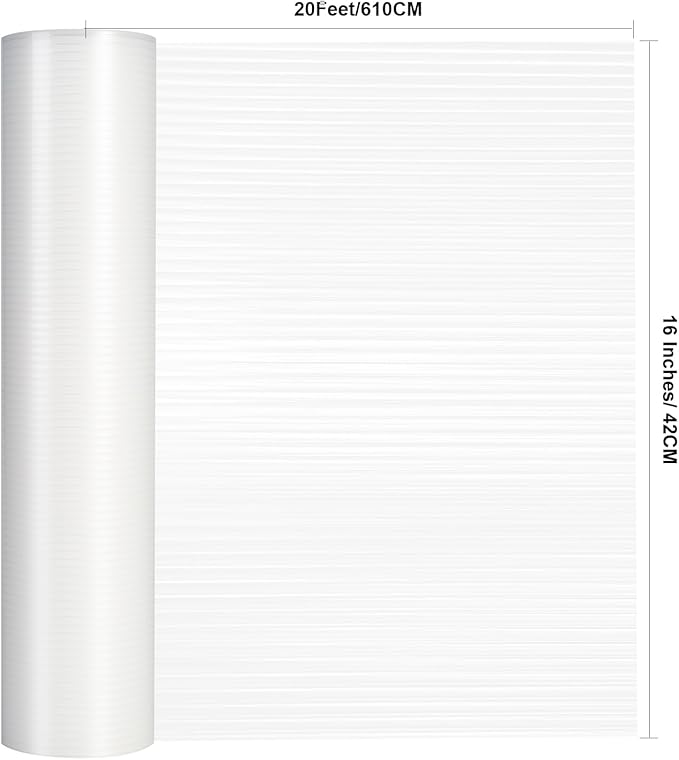 2 Rolls Thickened Shelf Liner, 16 in x 20 FEET Non-Slip Cabinet Liner, Washable Oil-Proof Contact Paper for Kitchen Drawer, Cabinet, Shelves, Refrigerator, Storage, Desks, Non Adhesive