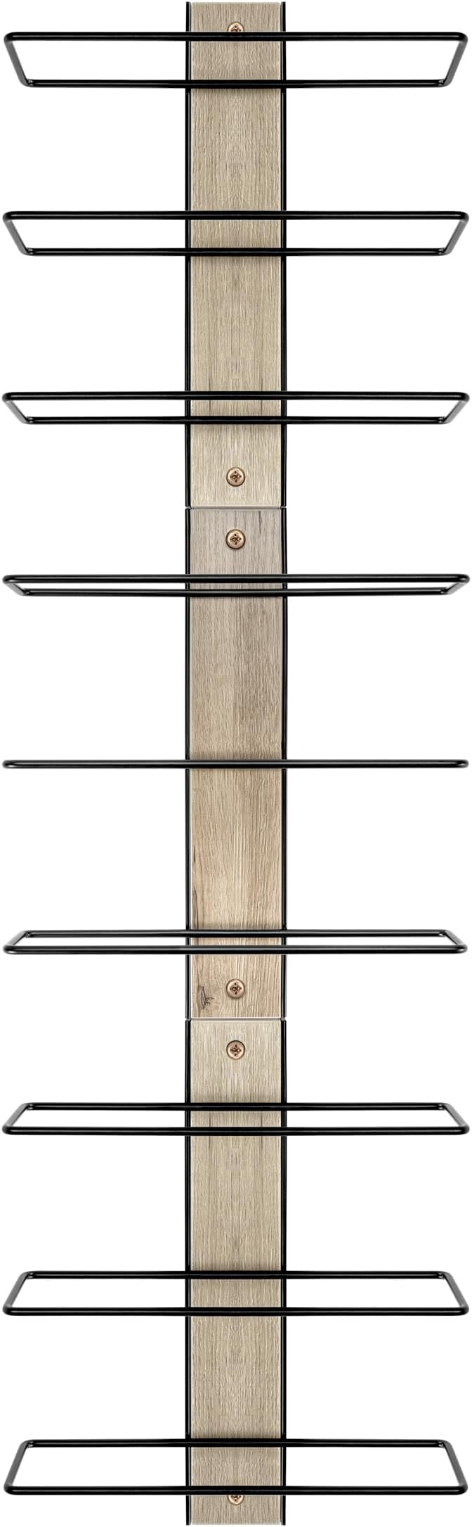Sorbus Wall Mounted Wine Rack for 9 Wine Bottles - Wood Wine Rack Wall Mounted for Wine Bottles, Liquor, Champagne - Decorative Wood Wine Racks for Home Bar, Kitchen, Dining Room Wall Wine Bottle