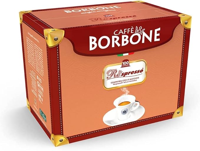 Caff챔 Borbone Red Blend Nespresso Compatible Espresso Coffee Pods, 50 Count Espresso Pods