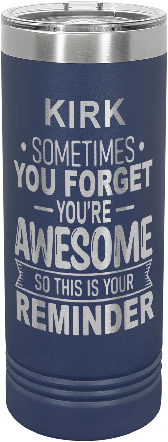Personalized Inspirational Tumbler, Inspirational Gifts for Men Dad Father Wife Sister Women, Custom Birthday For Him Her, Customized You?셱e Awesome Tumbler, Teacher Coworker Gifts 22oz Navy Blue