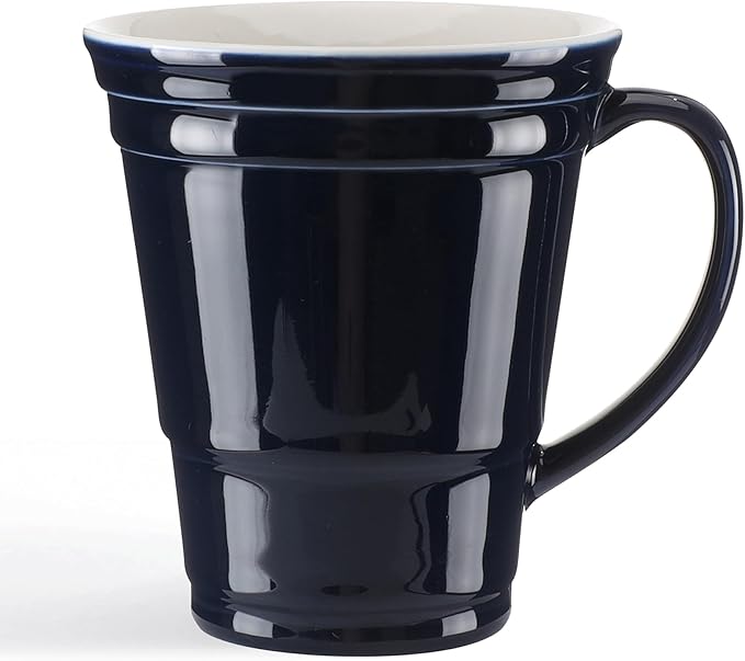 HOME SMILE Blue Novelty Coffee Mug for Men Office Work,Ceramic 14 oz Large Coffee Cup,Christmas Birthday Gifts for Dad Grandpa,Navy Blue,Microwave & Dishwasher Safe