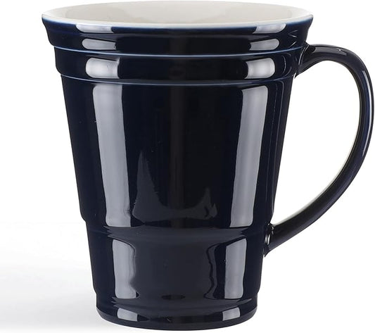 HOME SMILE Blue Novelty Coffee Mug for Men Office Work,Ceramic 14 oz Large Coffee Cup,Christmas Birthday Gifts for Dad Grandpa,Navy Blue,Microwave & Dishwasher Safe