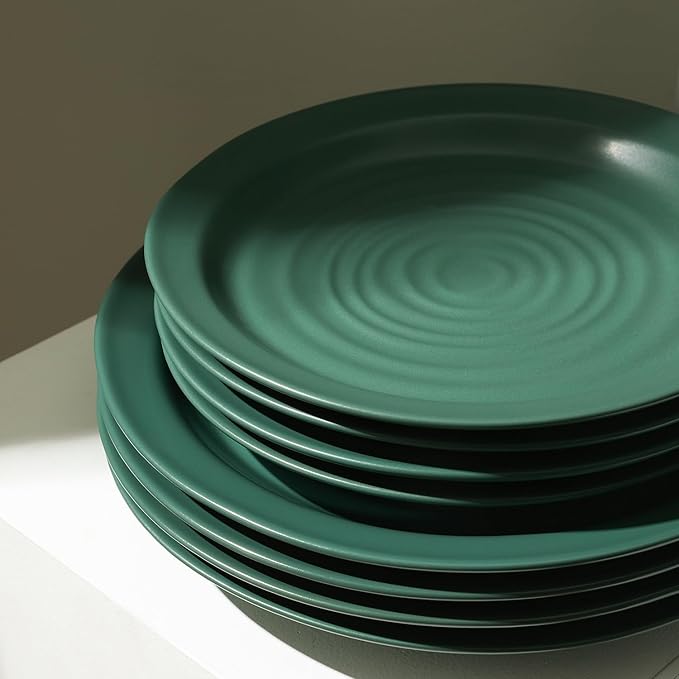 Stone Lain Orbit 24-Piece Dinnerware Set Stoneware, Green