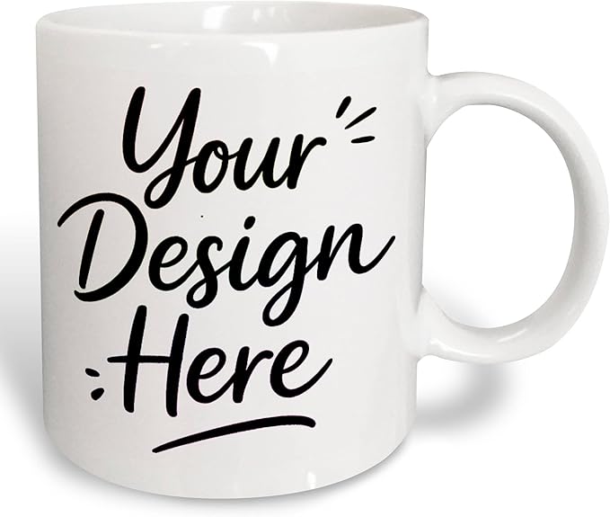 Custom Personalized Large White Coffee Mug 15oz - Your Design Both Sides - Extra Big Photo Mug Gift - Jumbo Ceramic Tea Cup