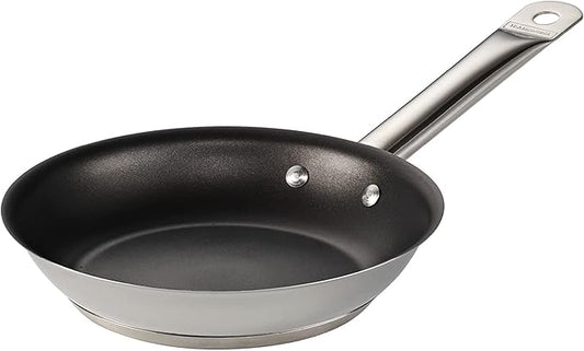 Tramontina 8-Inch Non Stick Small Frying Pan, Tri-Ply Base Stainless Steel Skillet with Reinforced Nonstick Coating, Dishwasher and Oven Safe
