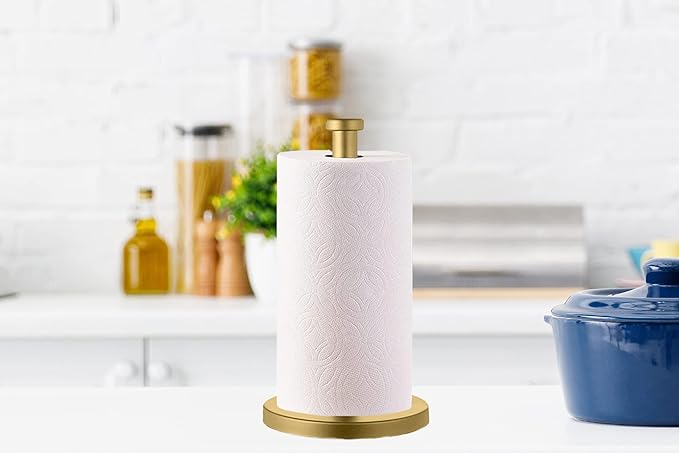 Paper Towel Holder, Gold Paper Towel Holder, Paper Towel Holder Countertop, Paper Towel Holder Gold, Paper Towel Holder Countertop Gold, Kitchen Paper Towel Holder.…