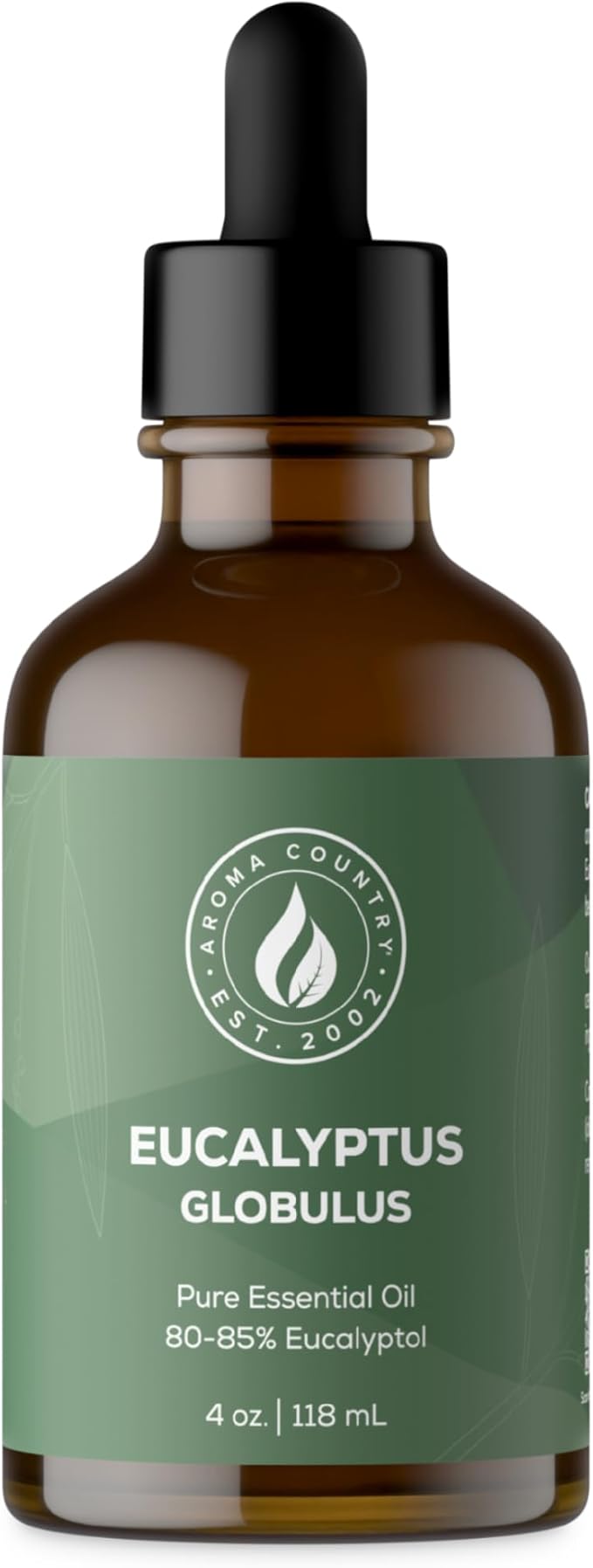 Aroma Country 100% Pure Eucalyptus Essential Oil ??Organic & Undiluted Diffuser Oil, Humidifier, Steam Room & Shower Aromatherapy ??Natural, Therapeutic Grade Oil for Skin, Sauna, & Home (4 Fl. oz)