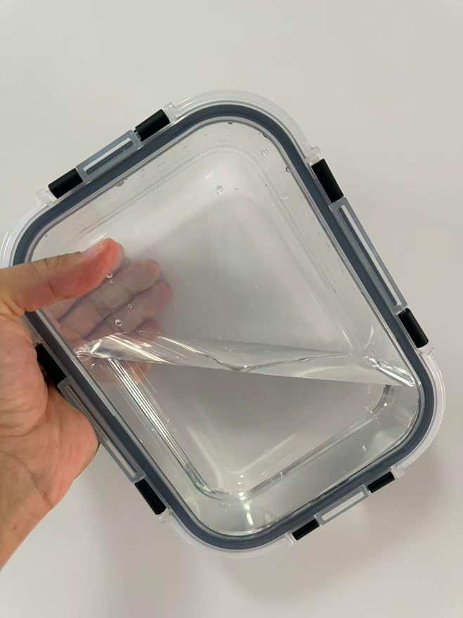 Glass Food Storage Containers Set of 5, Airtight Glass Meal Prep Containers, BPA-Free Lunch Containers for Microwave, Oven, Freezer & Dishwasher Safe（35oz）
