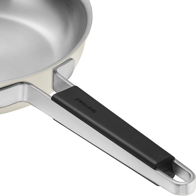 ZWILLING Pure 9.5-inch Stainless Steel Fry Pan, Ivory