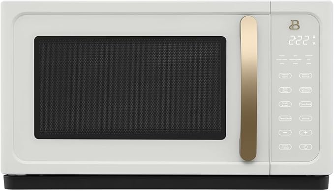 Beautiful 1.1 Cu Ft 1000W Sensor Microwave Oven ??Compact Countertop with Smart Sensor Cooking, 10 Power Levels & Easy Clean Interior ??Perfect for Quick Meals, Office & Holiday Hosting