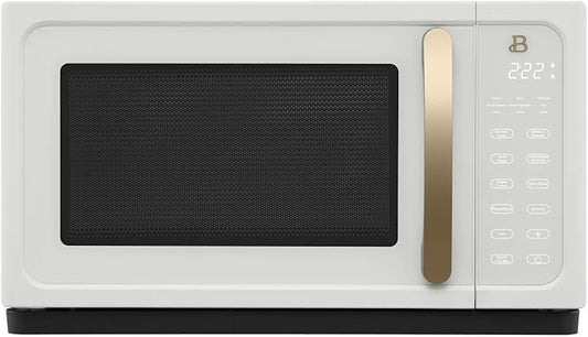 Beautiful 1.1 Cu Ft 1000W Sensor Microwave Oven ??Compact Countertop with Smart Sensor Cooking, 10 Power Levels & Easy Clean Interior ??Perfect for Quick Meals, Office & Holiday Hosting