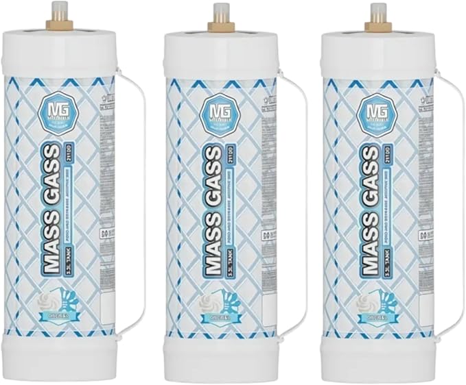 MassGass 3.3L Food-Grade Steel Canister-3 Pack