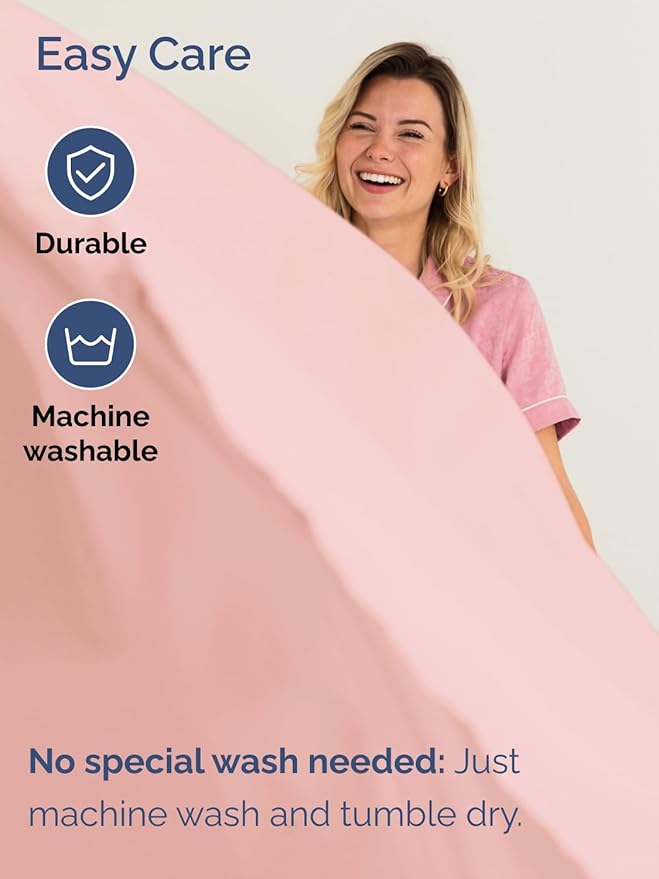 Extra Deep Pocket Twin XL Sheets - 3 Piece Breathable & Cooling Bed Sheets - Hotel Luxury Bed Sheet Set - Soft, Wrinkle Free & Comfy - Easily Fits Extra Deep Mattresses - Deep Pocket Baby Pink Sheets