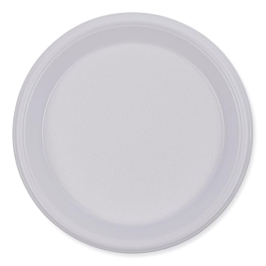 Boardwalk Hi-Impact Plastic Dinnerware, Plate, 10" dia, White, 500/Carton
