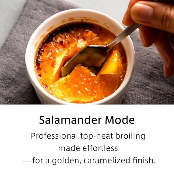 BALMUDA The Toaster Pro | Steam Oven Toaster | Compact Size 14.1?³W × 12.6?³D × 8.2?³H | 6 Modes: Shokupan, Golden Toast, Pizza, Croissant, Oven, Salamander Grill | (Baking Tray Sold Separately) | Black
