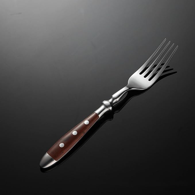 Silverware Set for 4 Food-Grade Stainless Steel Cutlery Set 20 Pcs Forks and Spoons Silverware Set Mirror Finished Dishwasher Safe Elegant Cutlery for Home and Dining Built to Last （Dark Brown）
