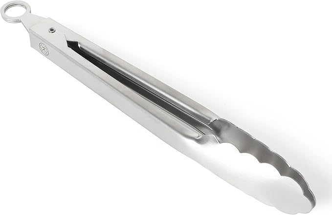 Martha Stewart Richburn 9-Inch Stainless Steel Kitchen Tongs ??Durable and Heat-Resistant Cooking and Serving Tool