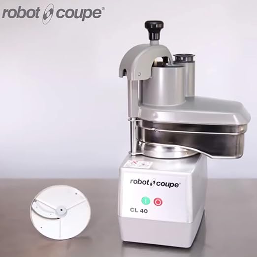 Robot Coupe CL40 Single-Speed Cutter Mixer Continuous Feed Commercial Food Processor with Side Discharge, 120v