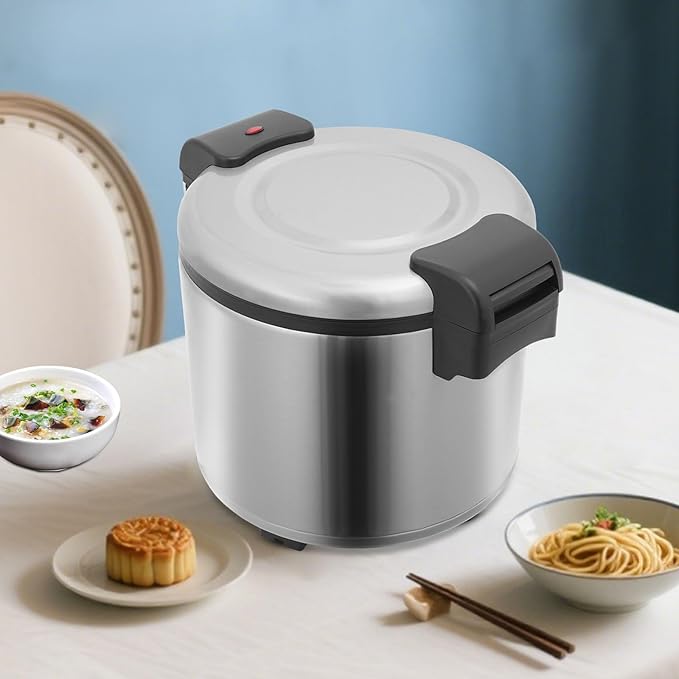 24Qt Commercial Rice Warmer, 105W Big Rice Warmer with Non-stick Inner Pot, Adjustable Temperature Portable Rice & Food Warming Bowl for Restaurant, Hotel(NOT Cooker)