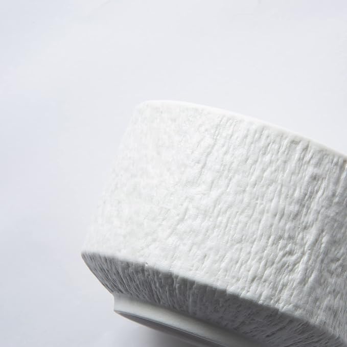 Rock Texture Embossed Ceramic Coffee Set Tea Set,Cappuccino Espresso,Novelty Ceramic cup and Saucer for Friends/Women/Men/Mother/Father,6 oz,White