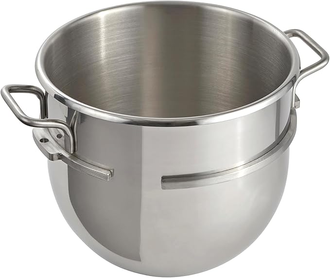 30 Quart Stainless Steel Mixing Bowl, Commercial Mixing Bowl, Hobart Equivalent Accessory Fits Select Hobart Mixers