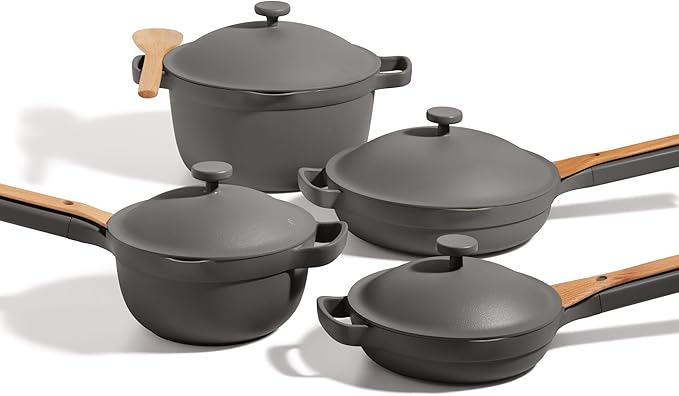 Our Place Cookware Set - 13-Piece Kit Including the Always Pan, Perfect Pot and Spatulas | Multifunctional, Toxin-Free Nonstick | Heat Safe up to 450째F | Oven, Stove, Induction Compatible | Char