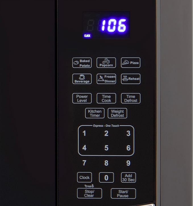 Avanti Microwave Oven 900-Watts Compact with 10 Power Levels and 6 Pre Cooking Settings, Speed Defrost, Electronic Control Panel and Glass Turntable, 0.9-Cu.Ft., Stainless Steel