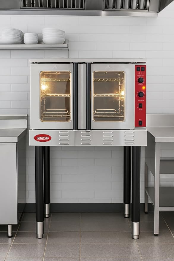 Kratos Commercial Electric Convection Oven, Full Size Free Standing Convection Oven for Restaurants, 1 Phase, 240V (29Y-057)