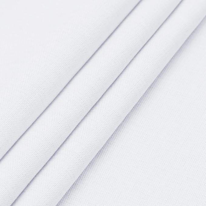 Easy-Going Faux Linen Waterproof Spill-Proof Tablecloth Stain Resistant Rectangle Table Cloth Wrinkle Free Decorative Fabric for Kitchen, Dining, Party, Weddings, Restaurants (60x102 in, White)