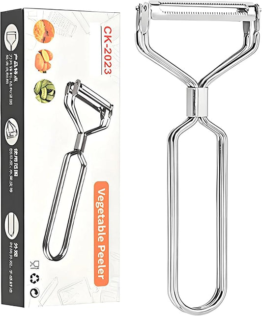 Sokalchw Best Vegetable Carrot Potato Peelers for Kitchen, Just Like Mom's old steel Fruits Peeler (Double Blade)