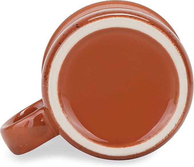 Camco Life is Better at The Campsite Ceramic Coffee Mug - Microwave and Dishwasher Safe - Features Red Background with Retro RV My Happy Place Design - Coffee Cup Holds 14oz. (53472)