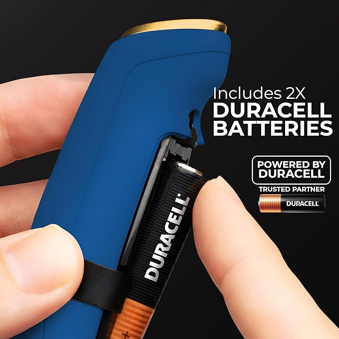 Zulay Kitchen Patented Tornado Triple Whisk Milk Frother with 4 Duracell Batteries ??Handheld Foam Maker for Coffee, Lattes, Matcha & Hot Chocolate ??Rich, Creamy Froth in Seconds