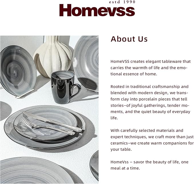 Stoneware Sonoma 16pc Dinnerware Set, Black + Speckled Spin Wash Grey