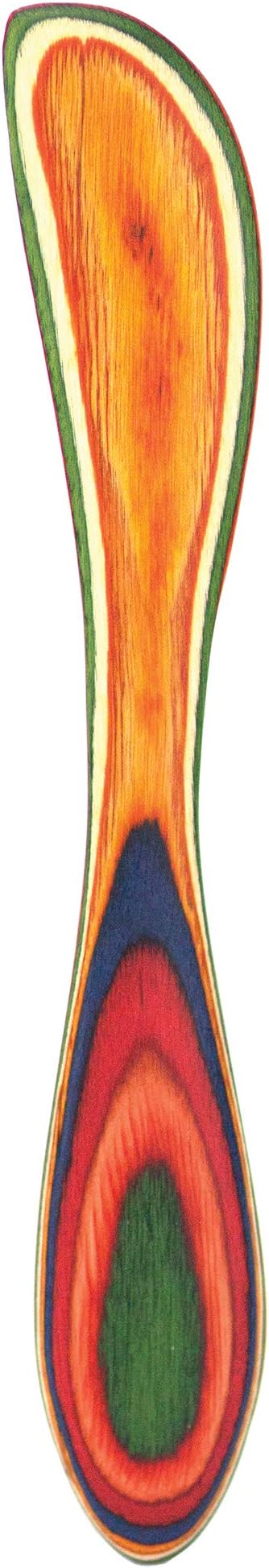 Totally Bamboo Baltique Marrakesh Collection Cheese Spreader Knife in Colored Birch Wood