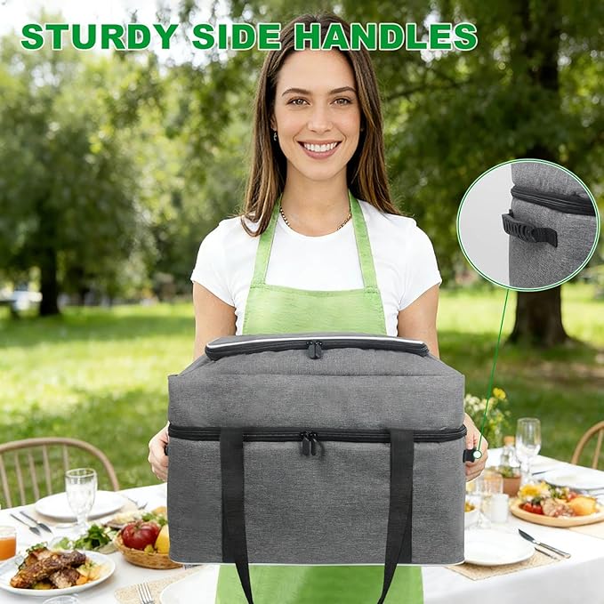 Carrying Bag for Ninja MC1010/MC1001 Foodi PossibleCooker Slow Cooker 8.5QT, 2 Layer Insulated Slow Cooker Travel Carrier Bag, Thick Padded for Protection, Accessories for Ninja Crockpot