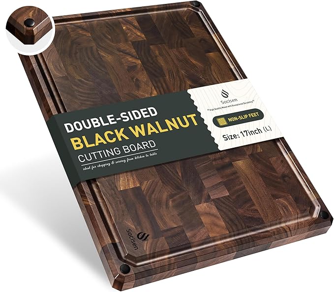 Cutting Board Wood Chopping Board Double Sided Charcuterie Boards Serving Board Kitchen Essential House Warming Hostess Host Gift Serving Tray for Christmas Wedding Birthday Powder Blue