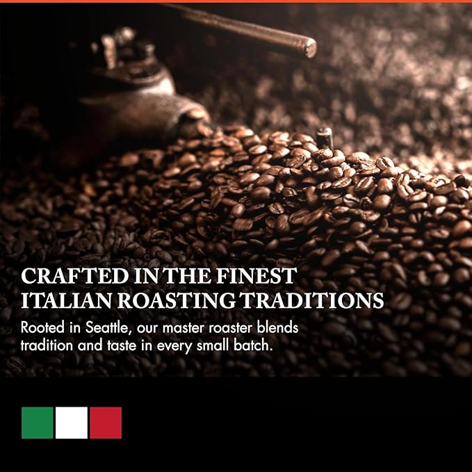 Caffe D'arte Decaf Espresso Coffee, Ground, 12 Ounce