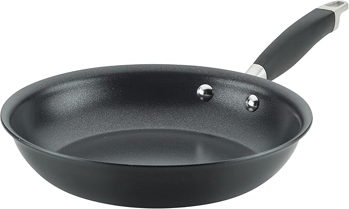 Anolon Advanced Home Hard Anodized Nonstick Skillet, 10.25 Inch ??10 Inch Fry Pan, Non Stick Saute Pan, Durable Cooking Skillet - Onyx