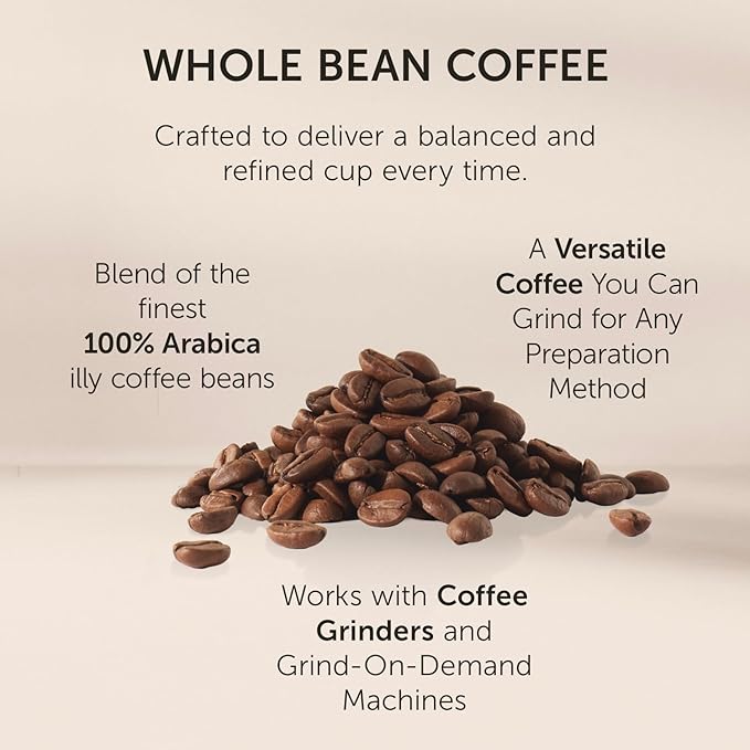 illy Whole Bean Coffee - Perfectly Roasted ??Costa Rica Medium Roast - with Notes of Honey, Vanilla & Citrus - 100% Arabica Beans - No Preservatives ??8.8 Ounce