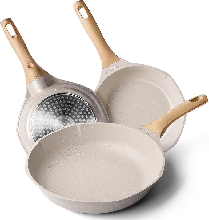 Premium Nonstick Cookware (Grey Skillet, 9.5")