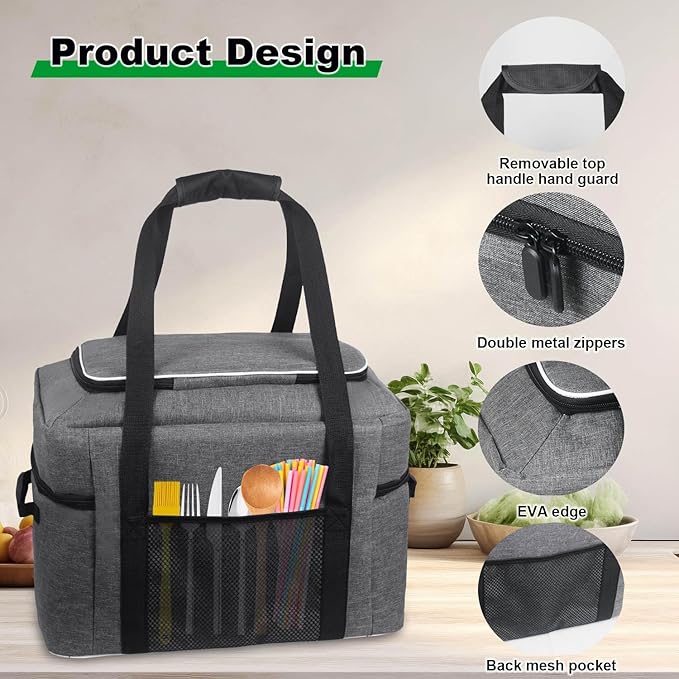 Carrying Bag for Ninja MC1010/MC1001 Foodi PossibleCooker Slow Cooker 8.5QT, 2 Layer Insulated Slow Cooker Travel Carrier Bag, Thick Padded for Protection, Accessories for Ninja Crockpot