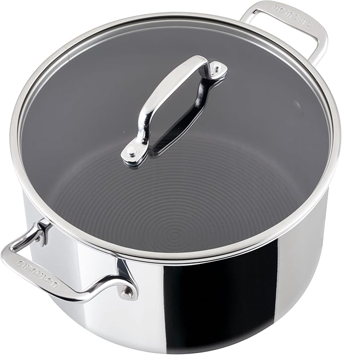 Circulon C1 Series Stainless Steel Nonstick Cookware Set - 11-Piece ??Induction Pots & Pans Set with ScratchDefense, Metal Utensil Safe