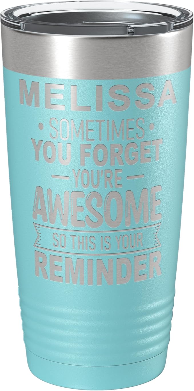 Personalized Inspirational Tumbler, Inspirational Gifts for Men Dad Father Wife Sister Women, Custom Birthday For Him Her, Customized You?셱e Awesome Tumbler, Teacher Coworker Gifts 20oz Teal